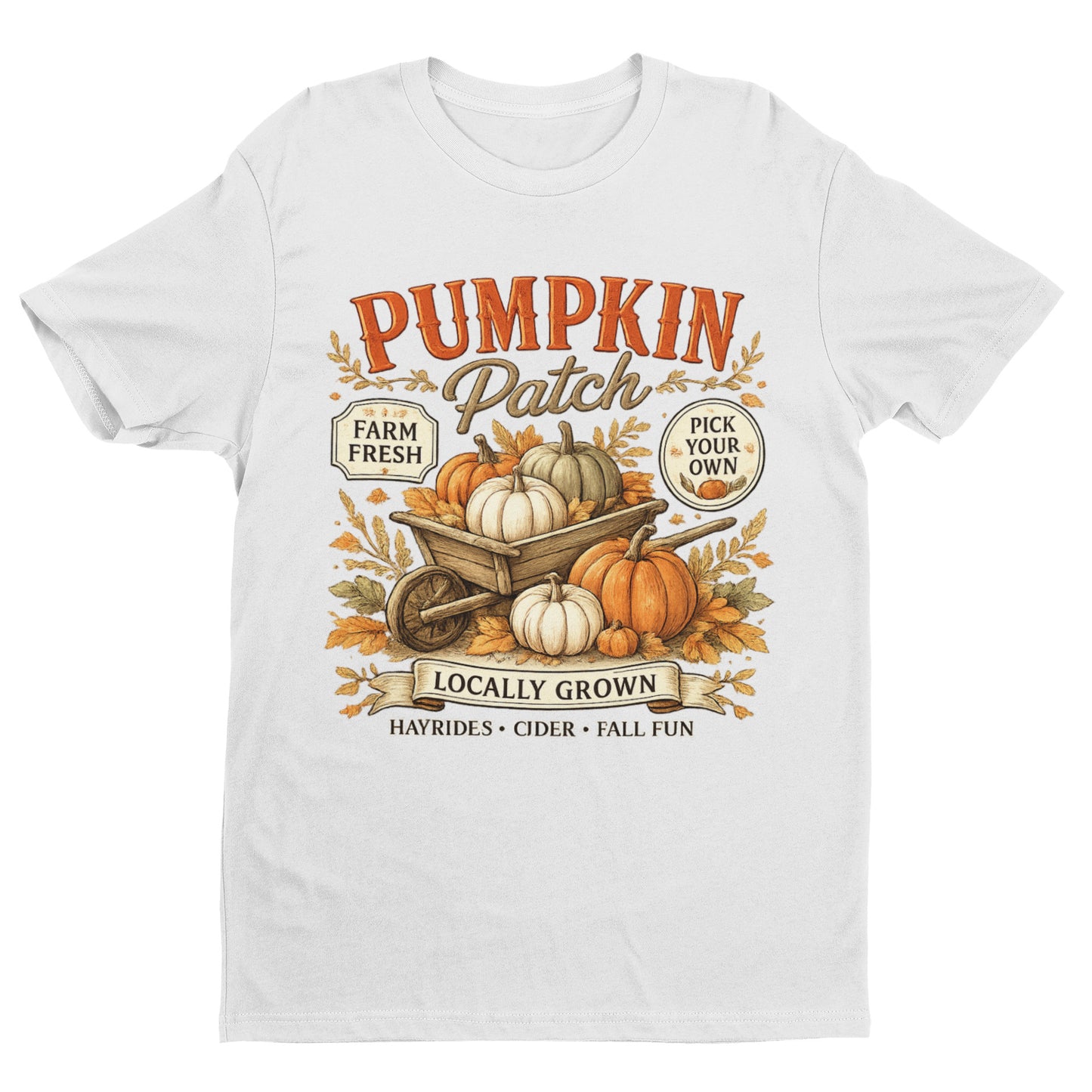 Pumpkin Patch Halloween T-Shirt – Farm Fresh Harvest Tee