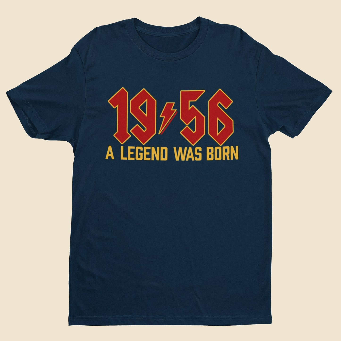 1956 A Legend Was Born – 70th Birthday T-Shirt (70 in 2026) Rock Style Tee