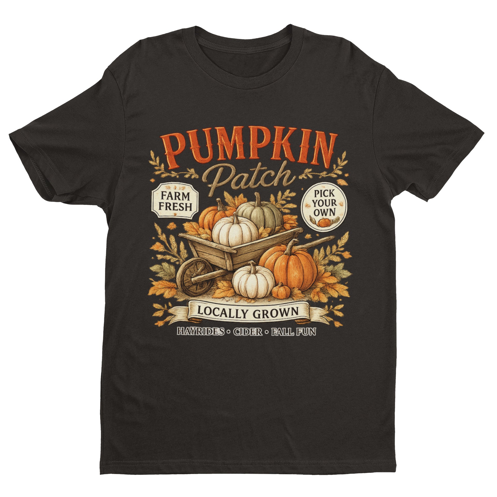 Pumpkin Patch Halloween T-Shirt – Farm Fresh Harvest Tee