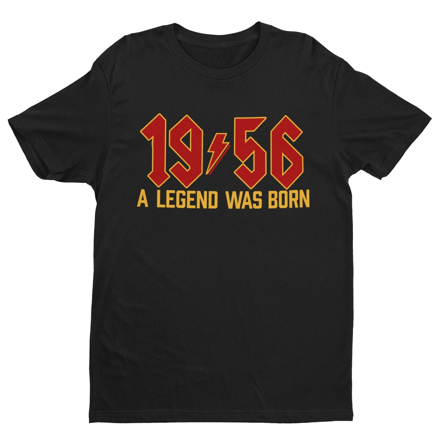 1956 A Legend Was Born – 70th Birthday T-Shirt (70 in 2026) Rock Style Tee
