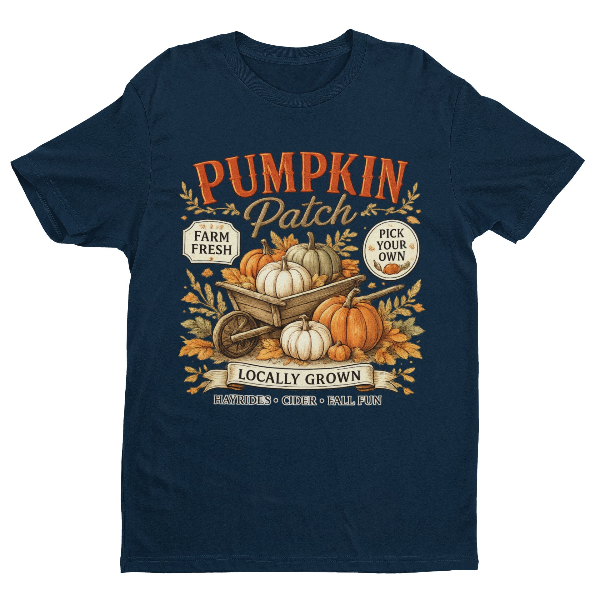 Pumpkin Patch Halloween T-Shirt – Farm Fresh Harvest Tee