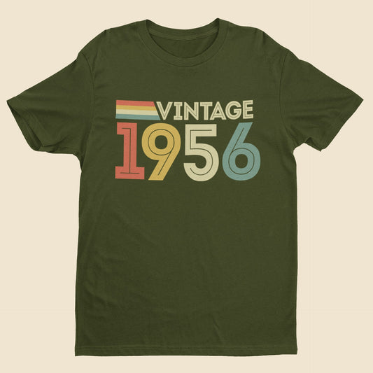 Vintage 1956 T-Shirt – 70th Birthday 2026 Retro Gift