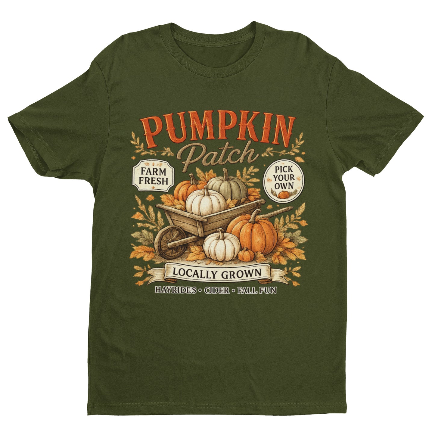 Pumpkin Patch Halloween T-Shirt – Farm Fresh Harvest Tee