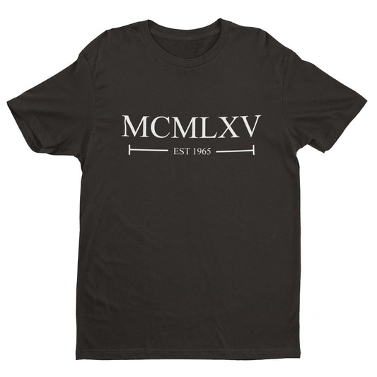 60th Birthday T Shirt For Birthday in 2025 1965 in Roman Numerals Est 1964