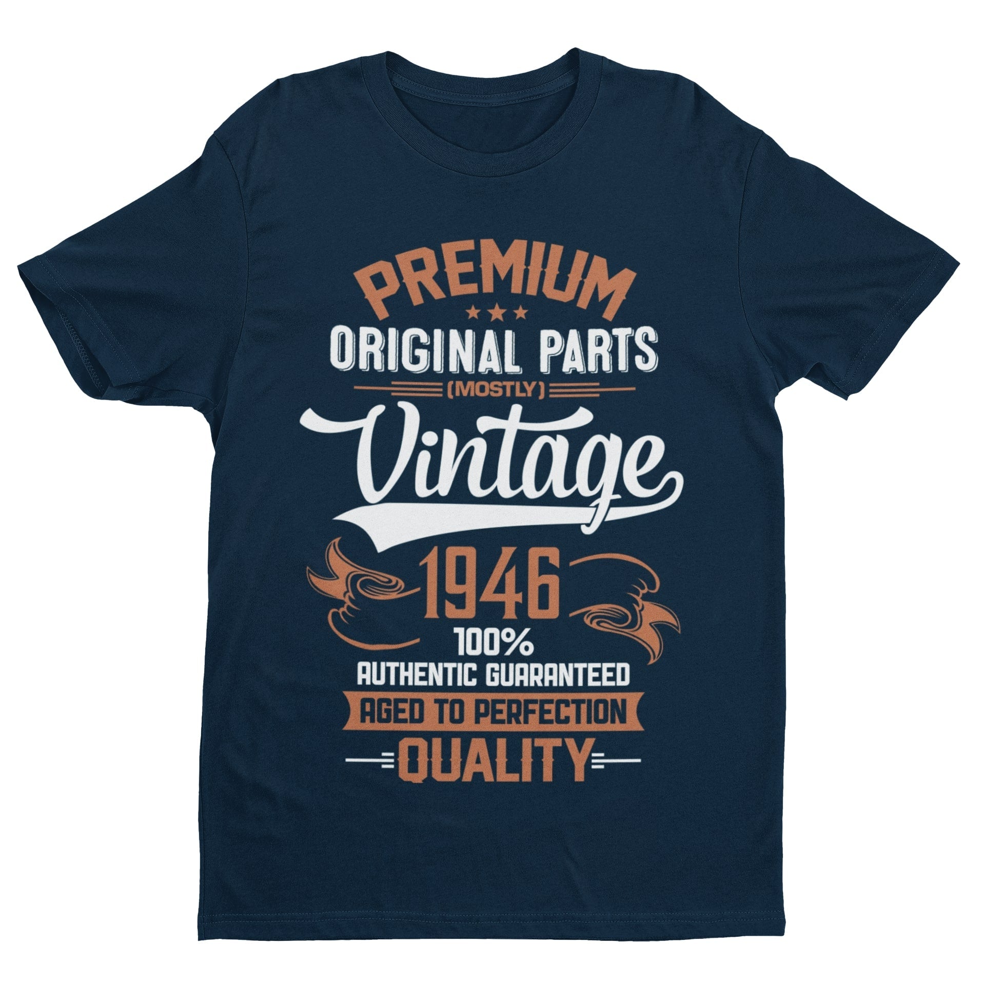 Vintage 1946 80th Birthday T-Shirt (80 in 2026) - Premium Original Parts (Mostly) T-Shirt Gift