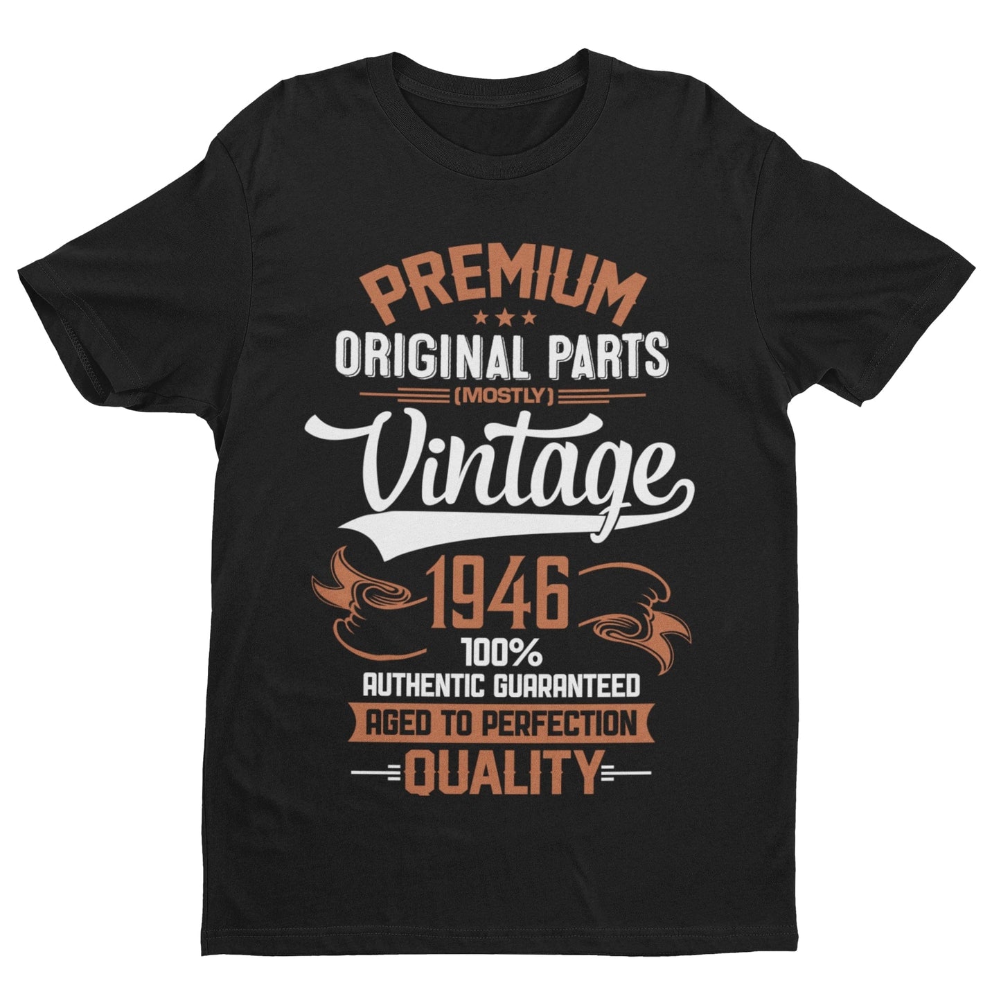 Vintage 1946 80th Birthday T-Shirt (80 in 2026) - Premium Original Parts (Mostly) T-Shirt Gift