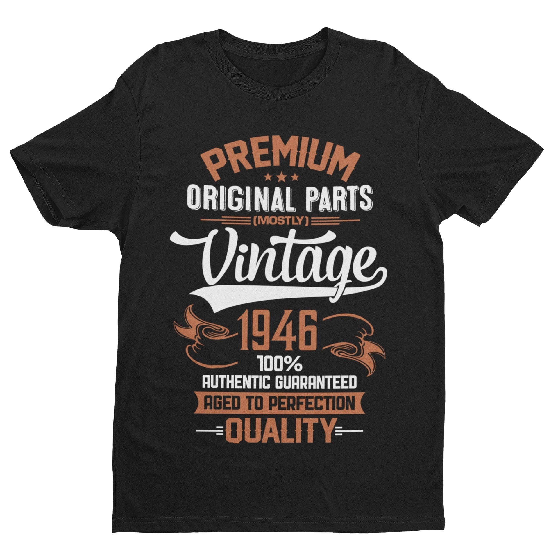Vintage 1946 80th Birthday T-Shirt (80 in 2026) - Premium Original Parts (Mostly) T-Shirt Gift
