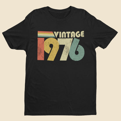 Vintage 1976 T-Shirt - 50th Birthday 2026 Retro Gift T-Shirt