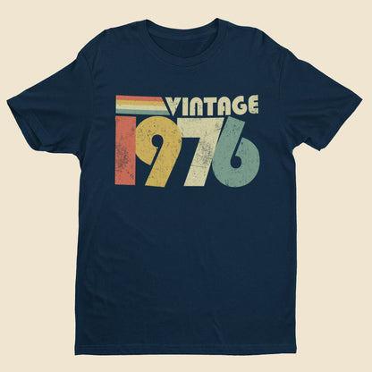 Vintage 1976 T-Shirt - 50th Birthday 2026 Retro Gift T-Shirt
