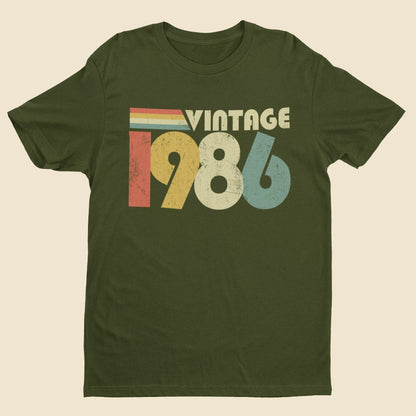 Vintage 1986 40th Birthday T-Shirt (40 in 2026) - Retro Birthday T-Shirt T-Shirt Gift
