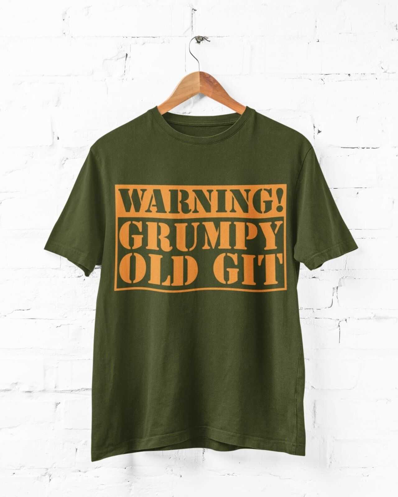 Warning Grumpy Old Git Funny T-Shirt T-Shirt top Old Man Dad Grandad Gift T-Shirt