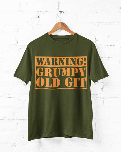 Warning Grumpy Old Git Funny T-Shirt T-Shirt top Old Man Dad Grandad Gift T-Shirt