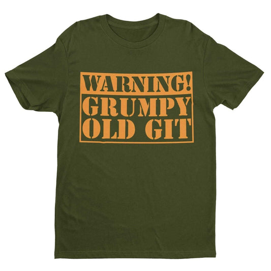 Warning Grumpy Old Git Funny T-Shirt T-Shirt top Old Man Dad Grandad Gift T-Shirt