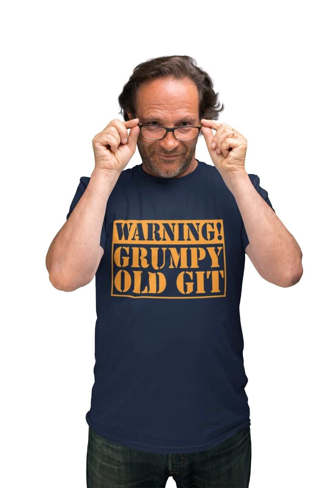 Warning Grumpy Old Git Funny T-Shirt T-Shirt top Old Man Dad Grandad Gift T-Shirt