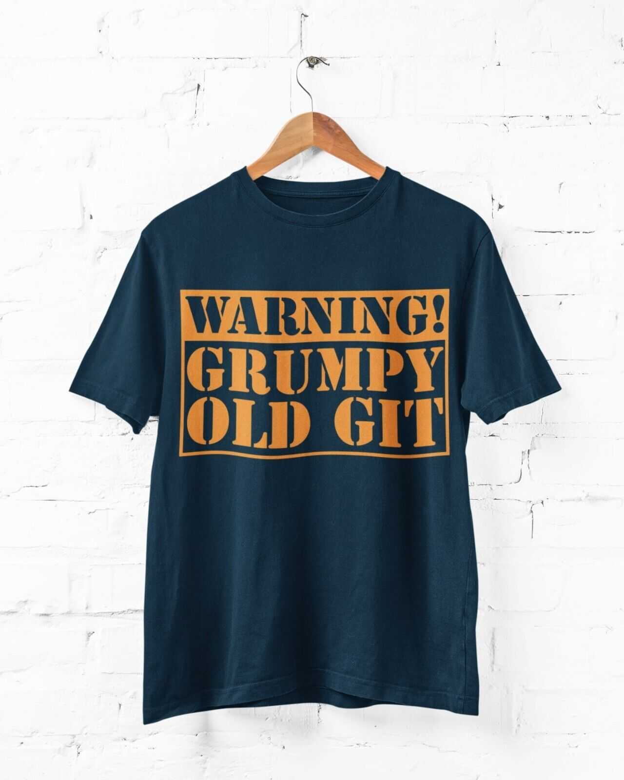 Warning Grumpy Old Git Funny T-Shirt T-Shirt top Old Man Dad Grandad Gift T-Shirt