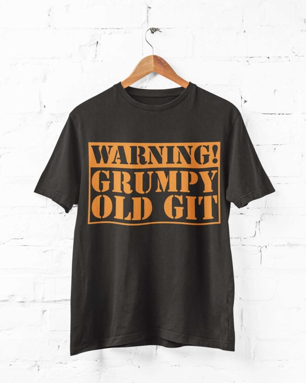 Warning Grumpy Old Git Funny T-Shirt T-Shirt top Old Man Dad Grandad Gift T-Shirt