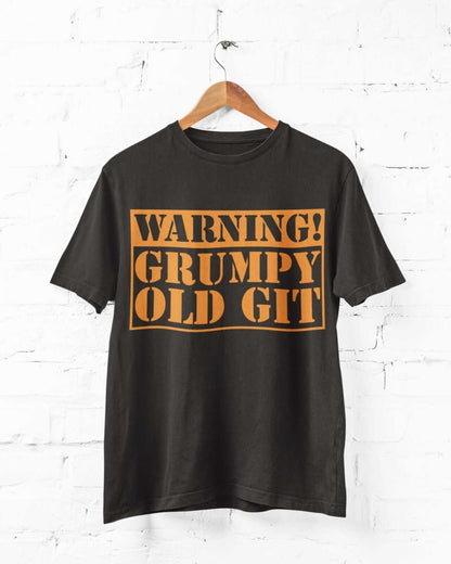 Warning Grumpy Old Git Funny T-Shirt T-Shirt top Old Man Dad Grandad Gift T-Shirt