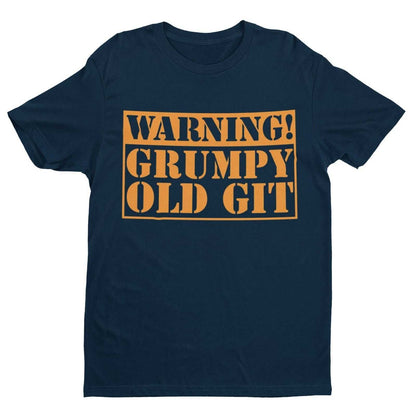 Warning Grumpy Old Git Funny T-Shirt T-Shirt top Old Man Dad Grandad Gift T-Shirt