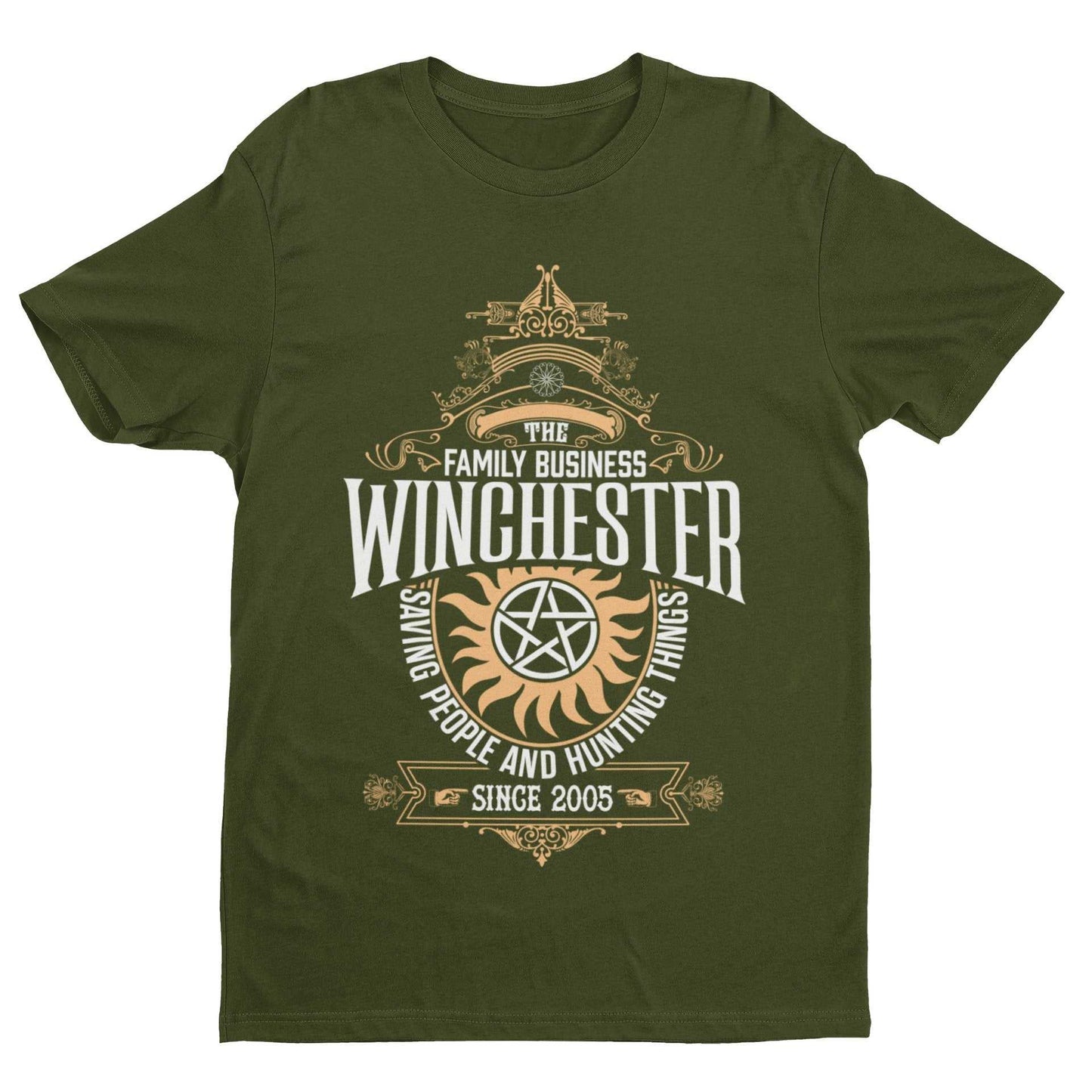 Winchester Brothers Family Business T-Shirt Supernatural Sioux Falls Uncle Bobby T-Shirt