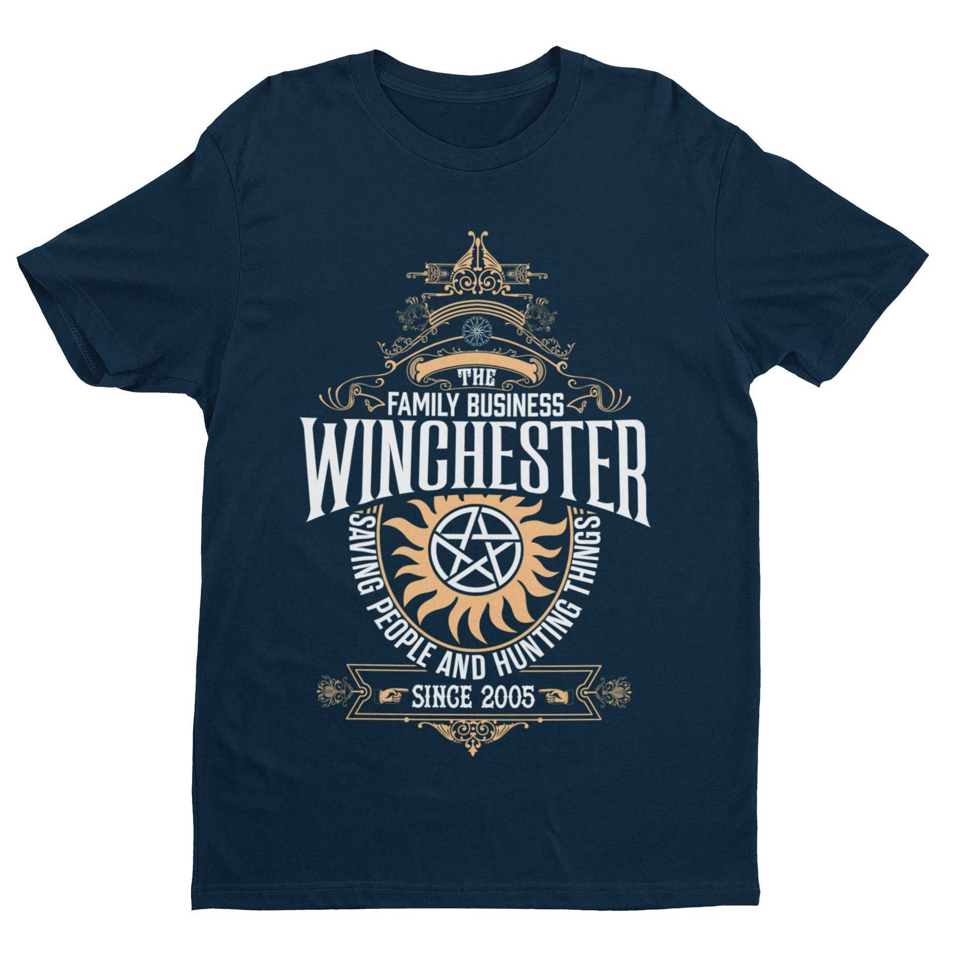 Winchester Brothers Family Business T-Shirt Supernatural Sioux Falls Uncle Bobby T-Shirt