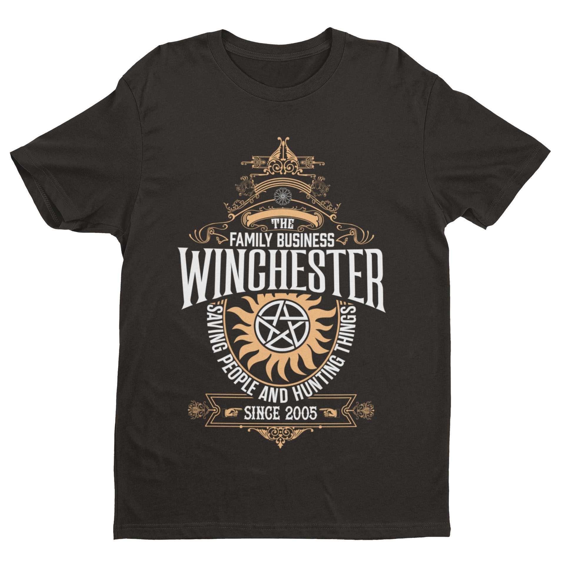 Winchester Brothers Family Business T-Shirt Supernatural Sioux Falls Uncle Bobby T-Shirt