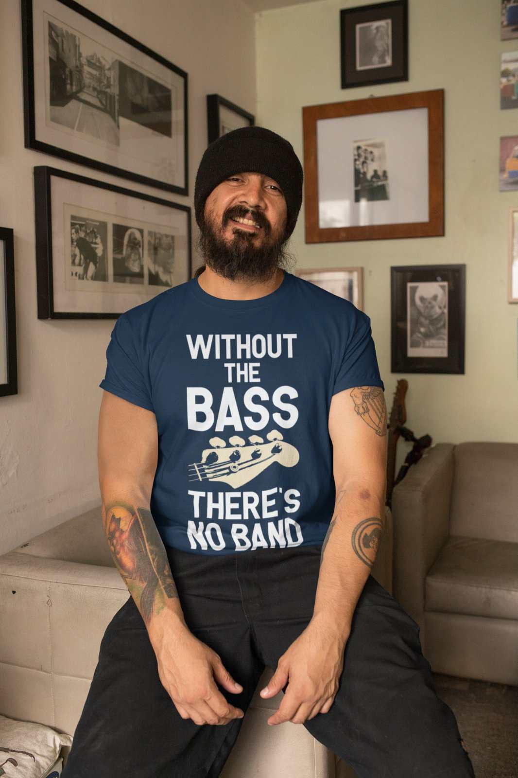 Without The BASS There's No Band Guitar T-Shirt T-Shirt