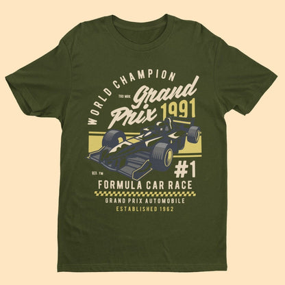 World Champion Grand Prix T-Shirt Motor Racing 1 Formula Car Race 1991 Retro T-Shirt Gift