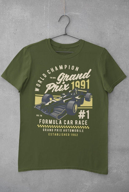 World Champion Grand Prix T-Shirt Motor Racing 1 Formula Car Race 1991 Retro T-Shirt Gift