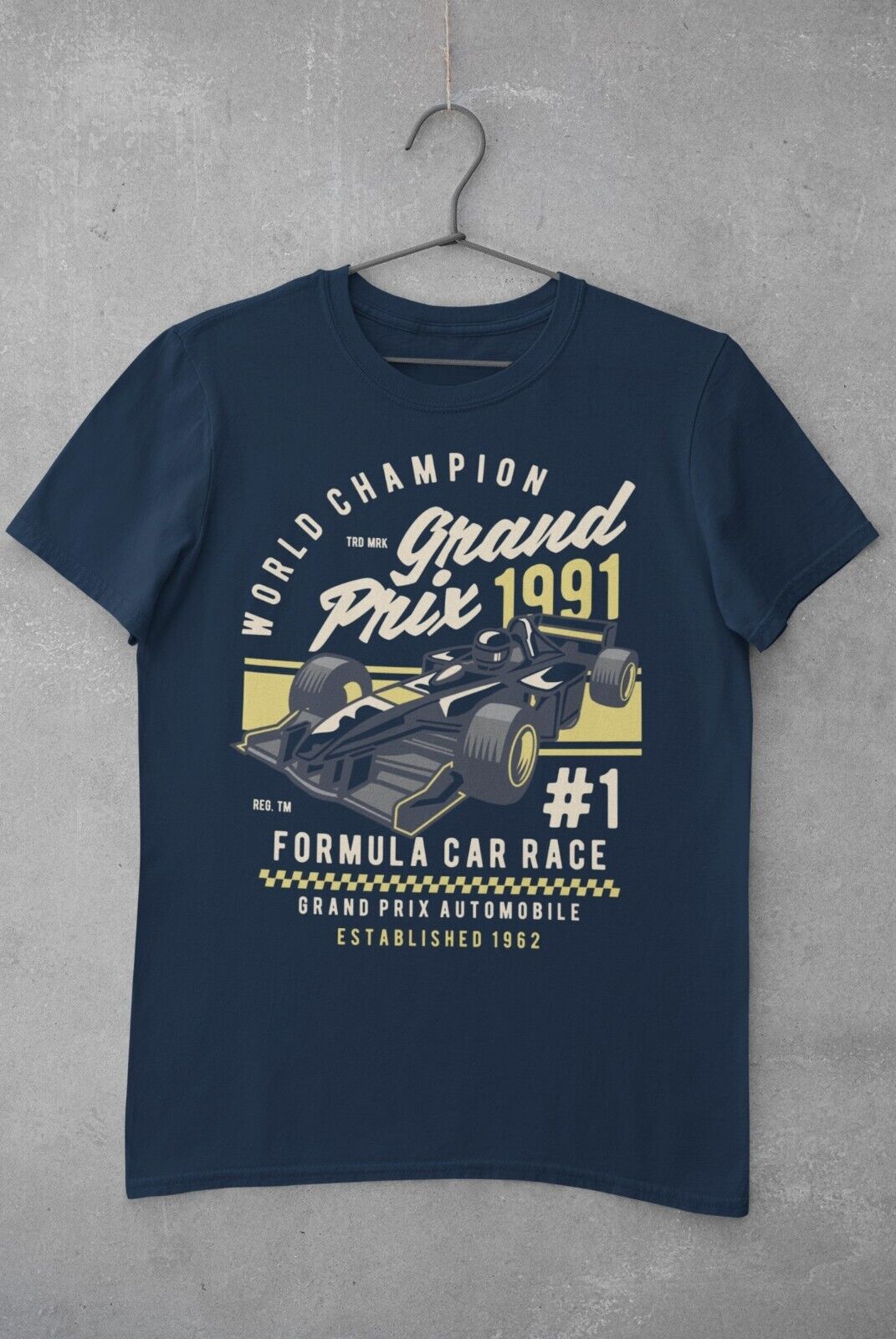 World Champion Grand Prix T-Shirt Motor Racing 1 Formula Car Race 1991 Retro T-Shirt Gift