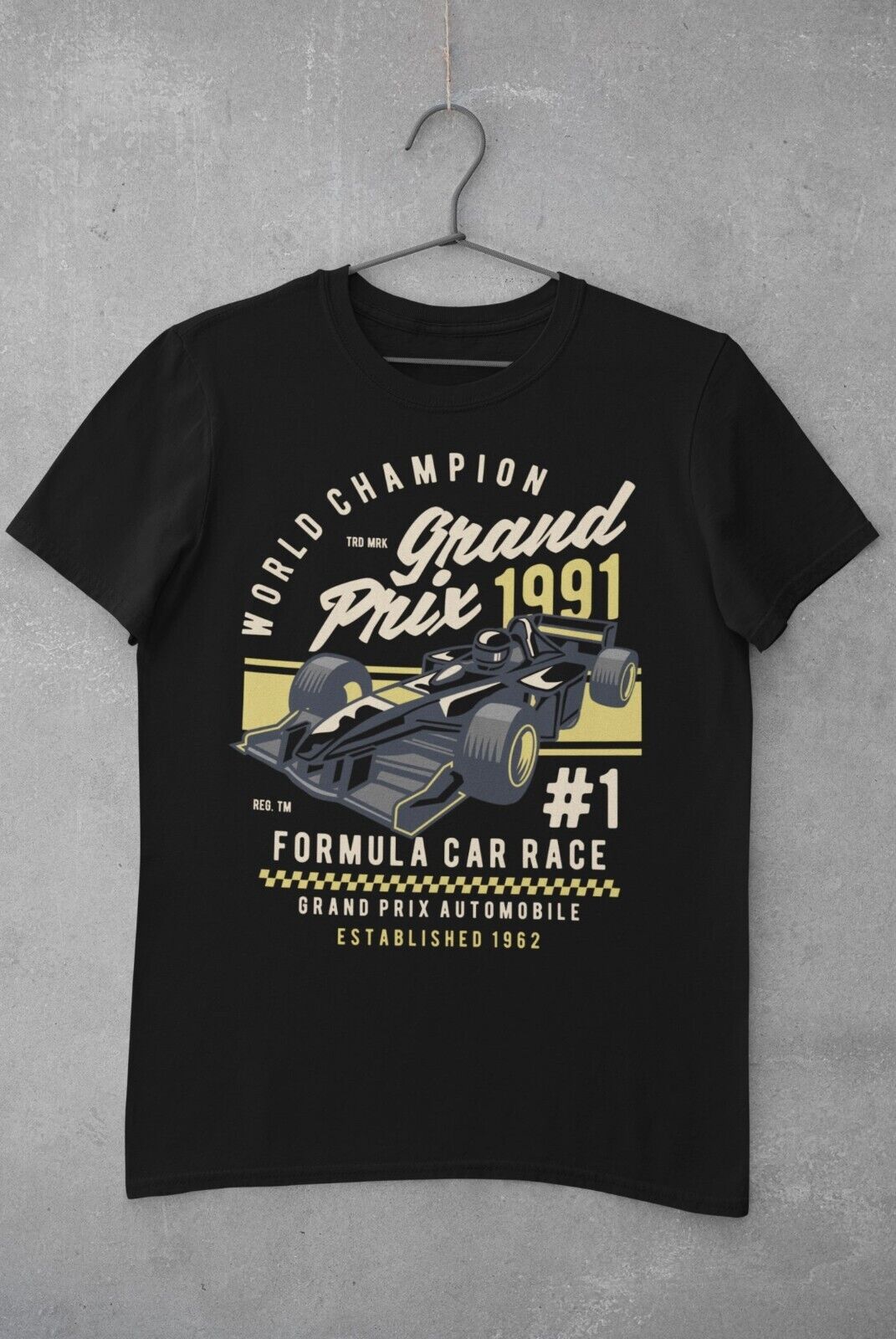 World Champion Grand Prix T-Shirt Motor Racing 1 Formula Car Race 1991 Retro T-Shirt Gift