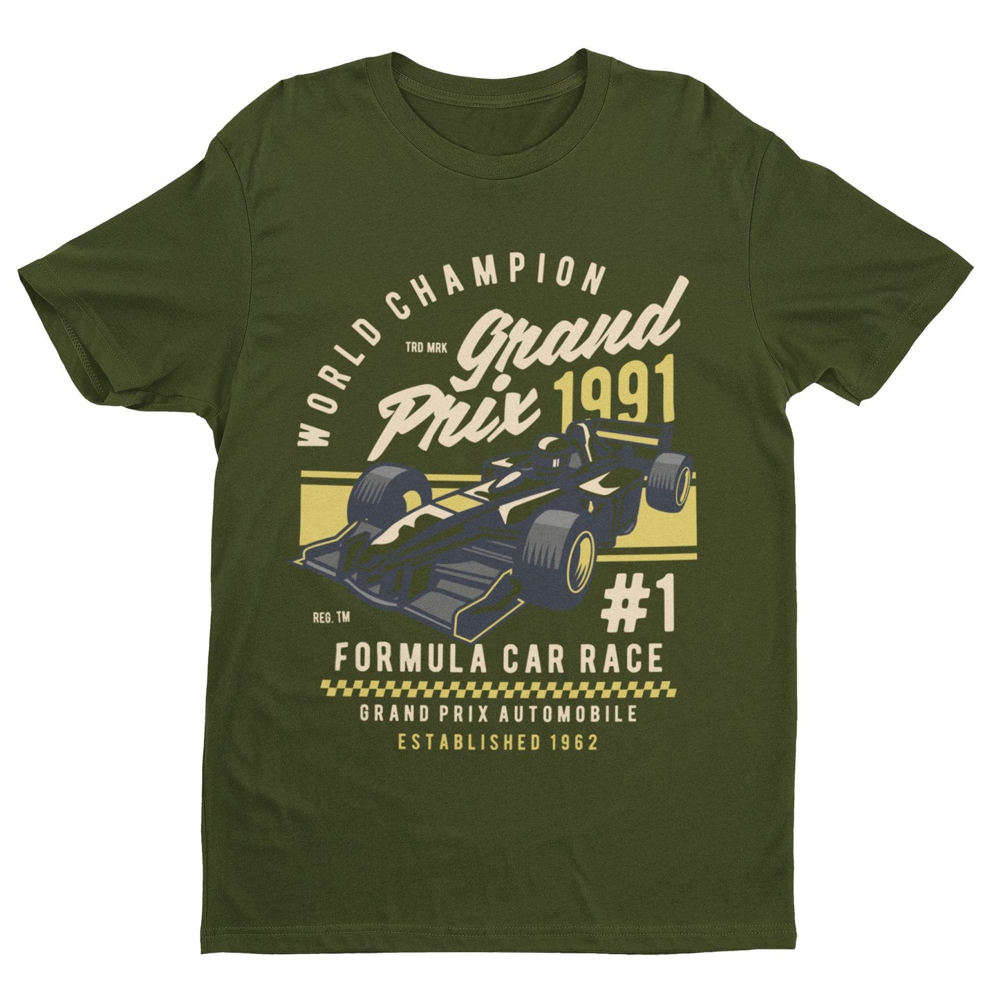 World Champion Grand Prix T-Shirt Motor Racing 1 Formula Car Race 1991 Retro T-Shirt Gift