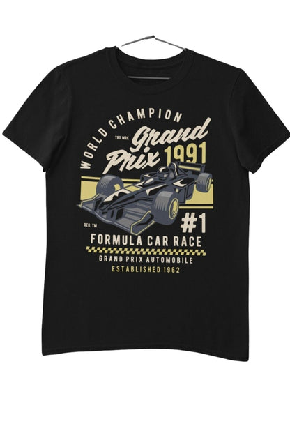 World Champion Grand Prix T-Shirt Motor Racing 1 Formula Car Race 1991 Retro T-Shirt Gift