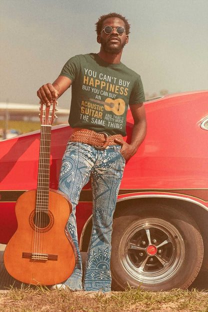 You Can't Buy Happiness But You Can Buy An ACCOUSTIC GUITAR Funny T-Shirt Gift T-Shirt