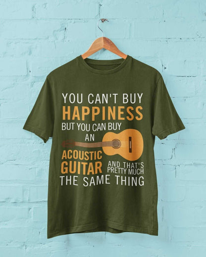 You Can't Buy Happiness But You Can Buy An ACCOUSTIC GUITAR Funny T-Shirt Gift T-Shirt