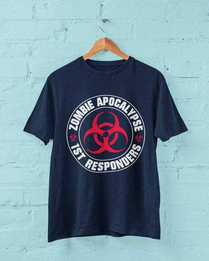 ZOMBIE APOCALYPSE FIRST RESPONDERS Funny T-Shirt Gaming Gamers Horror Gift T-Shirt