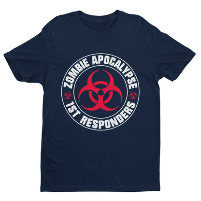 ZOMBIE APOCALYPSE FIRST RESPONDERS Funny T-Shirt Gaming Gamers Horror Gift T-Shirt