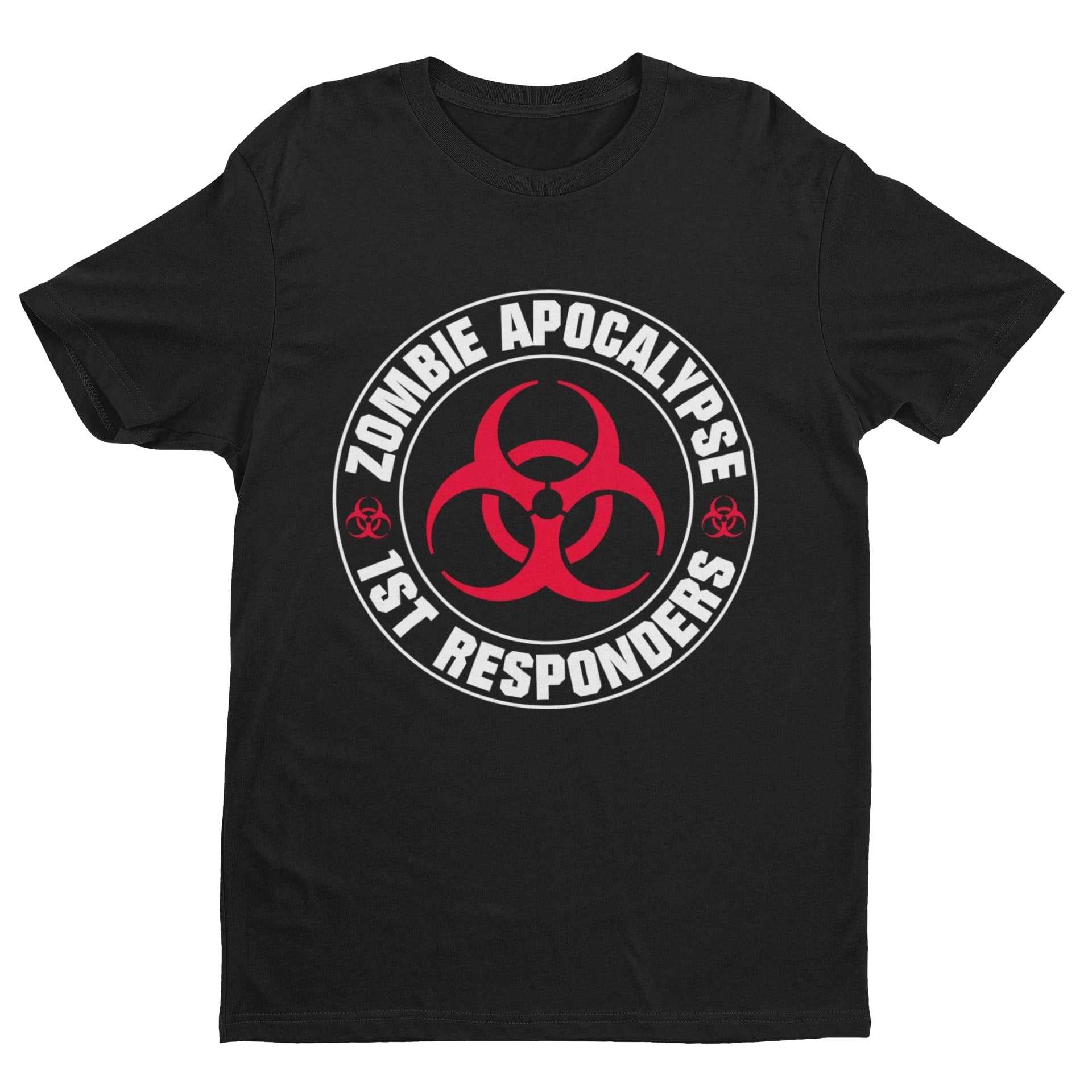 ZOMBIE APOCALYPSE FIRST RESPONDERS Funny T-Shirt Gaming Gamers Horror Gift T-Shirt
