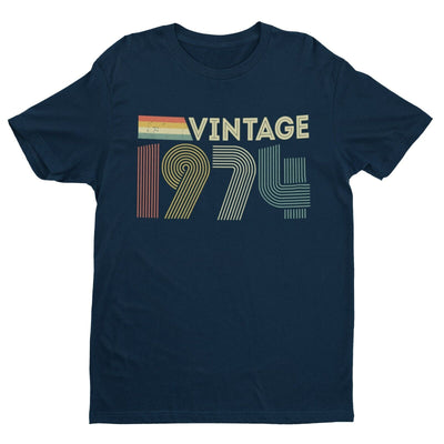 50th Birthday in 2024 T Shirt Vintage 1974 Retro Design Gift Idea Present 70s - Galaxy Tees