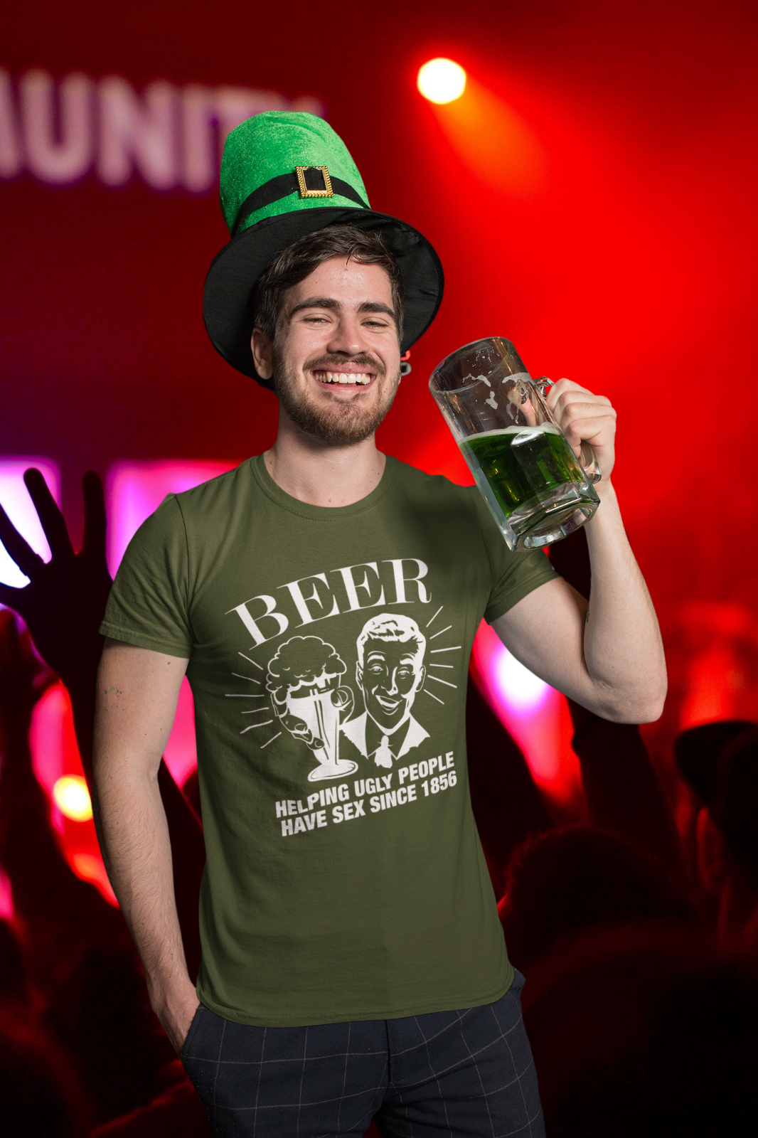 Shirt Beer Helping Ugly PeopleFunny T Shirt Beer Helping Ugly People Have Sex Since 1856 Rude Naught