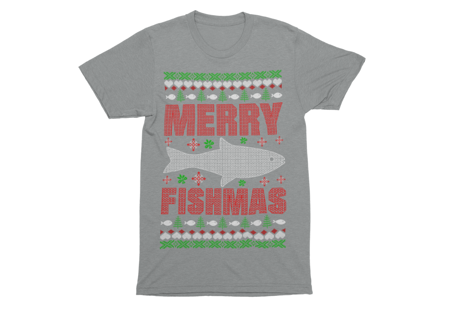 Christmas Fishing T ShirtChristmas Fishing T Shirt Merry Fishmas Xmas Jumper Style Gift For Fis