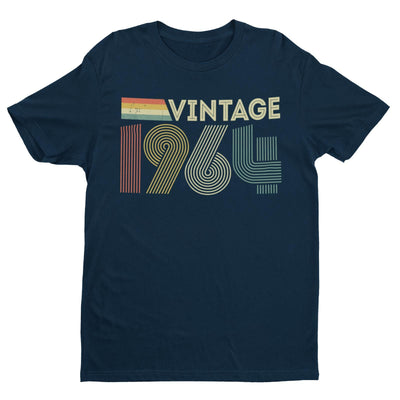 60th Birthday in 2024 T Shirt Vintage 1964 Retro Design Gift Idea Present 60s - Galaxy Tees