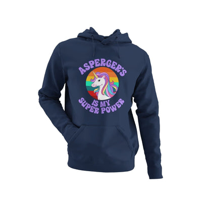 ASPERGER'S IS MY SUPERPOWER HOODIE Autism Aspergers Support Autism Unicorn Gift - Galaxy Tees