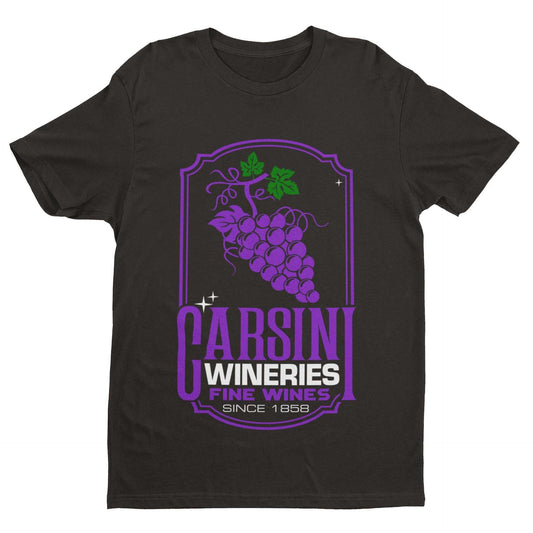 Carsini Wineries Retro 80s TV ThemedCarsini Wineries Retro 80s TV Themed T Shirt Columbo Detective Classic