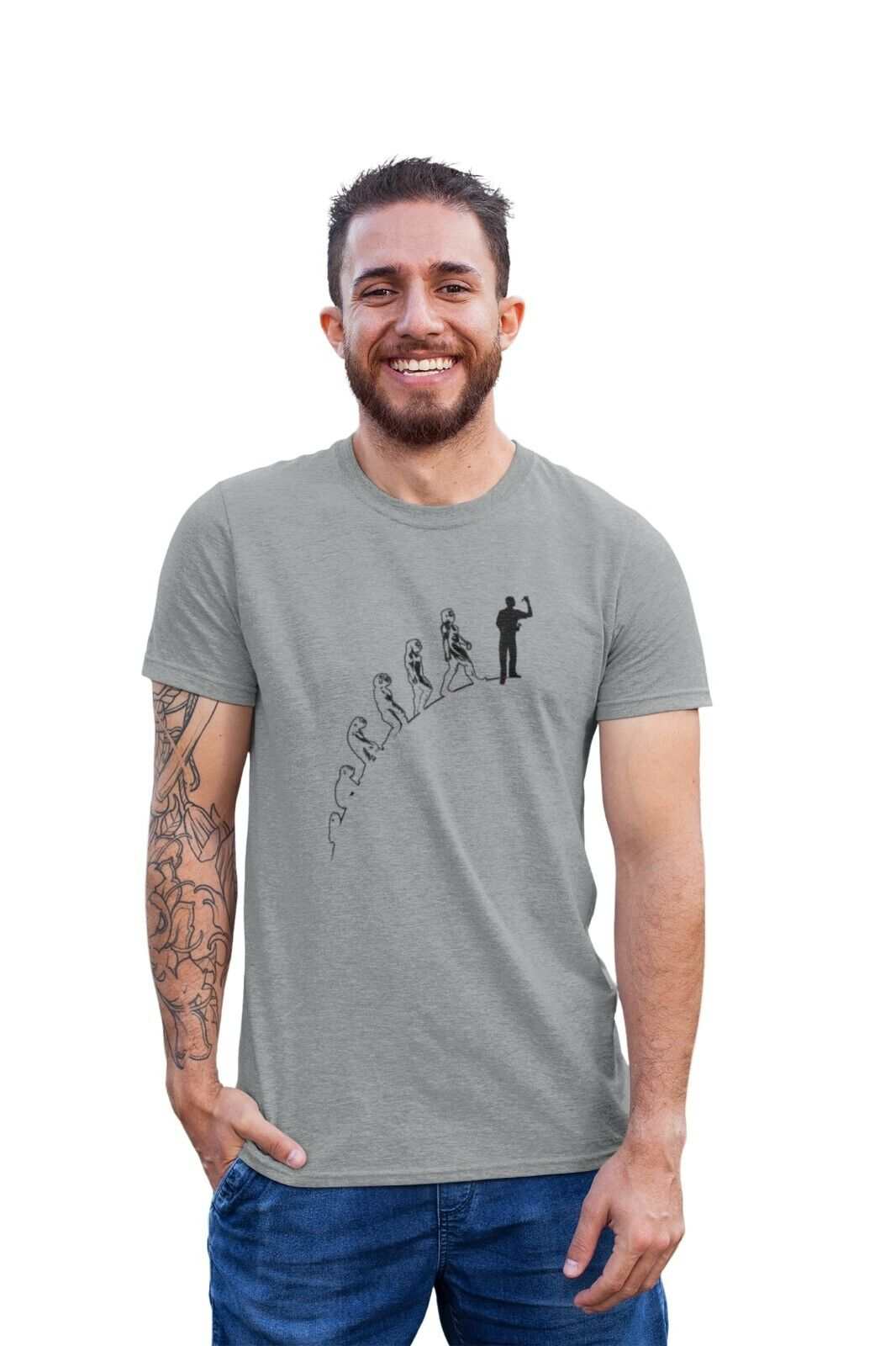 Oche Gift Idea Darts Team DadCurved EVOLUTION OF THE DARTS PLAYER Funny T Shirt Man To Oche Gift Id