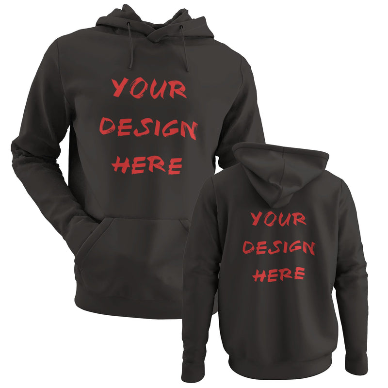 Custom Printed Hoodie - Your Design / Text - Easy Online Customisation Tool - Front & Back Print - Galaxy Tees