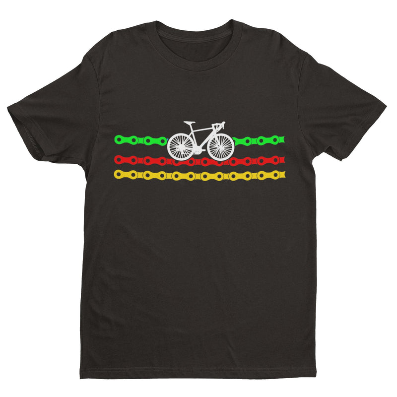 Cycling T Shirt Bike Chain Mechanics Gift For Cyclist Pedal Power Real Cyclist - Galaxy Tees