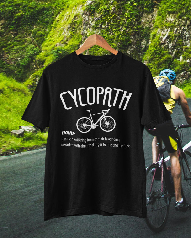 CYCOPATH Funny Cycling T Shirt Cycle Path Parody Gift Idea For Cyclists Novelty - Galaxy Tees