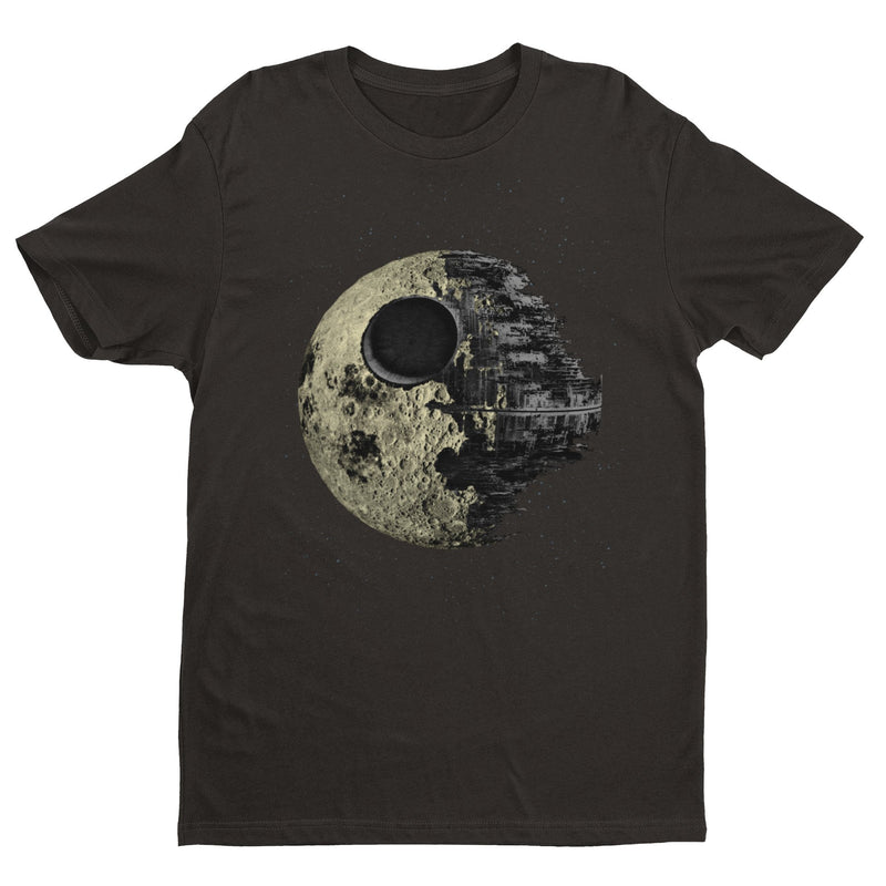 Dark Side Of The Moon T Shirt Darkside Star Death Parody Sci Fi Wars Star Retro - Galaxy Tees