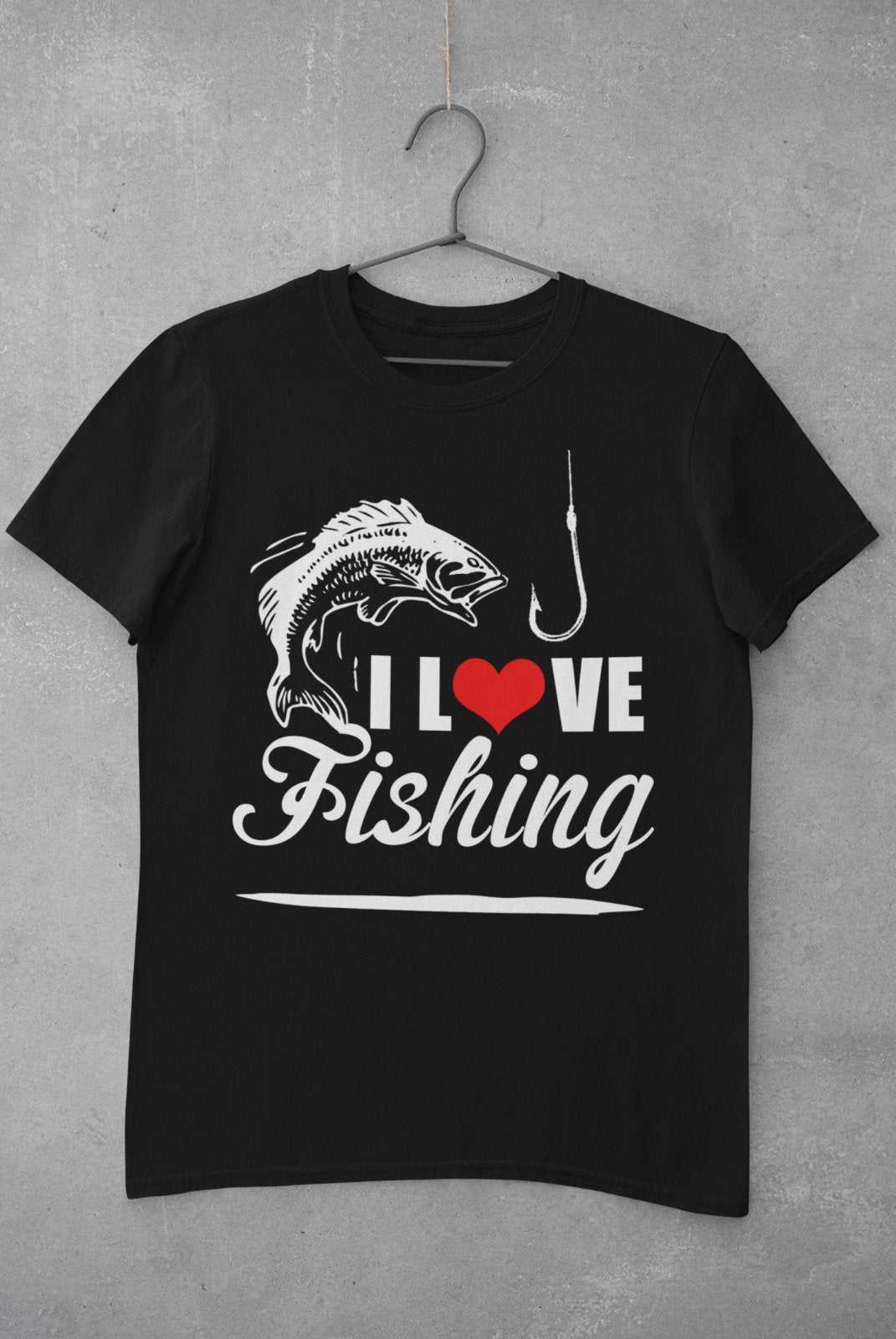 Love Fishing Angling Gift IdeaFishing T Shirt I Love Fishing Angling Gift Idea For Fisherman Heart H