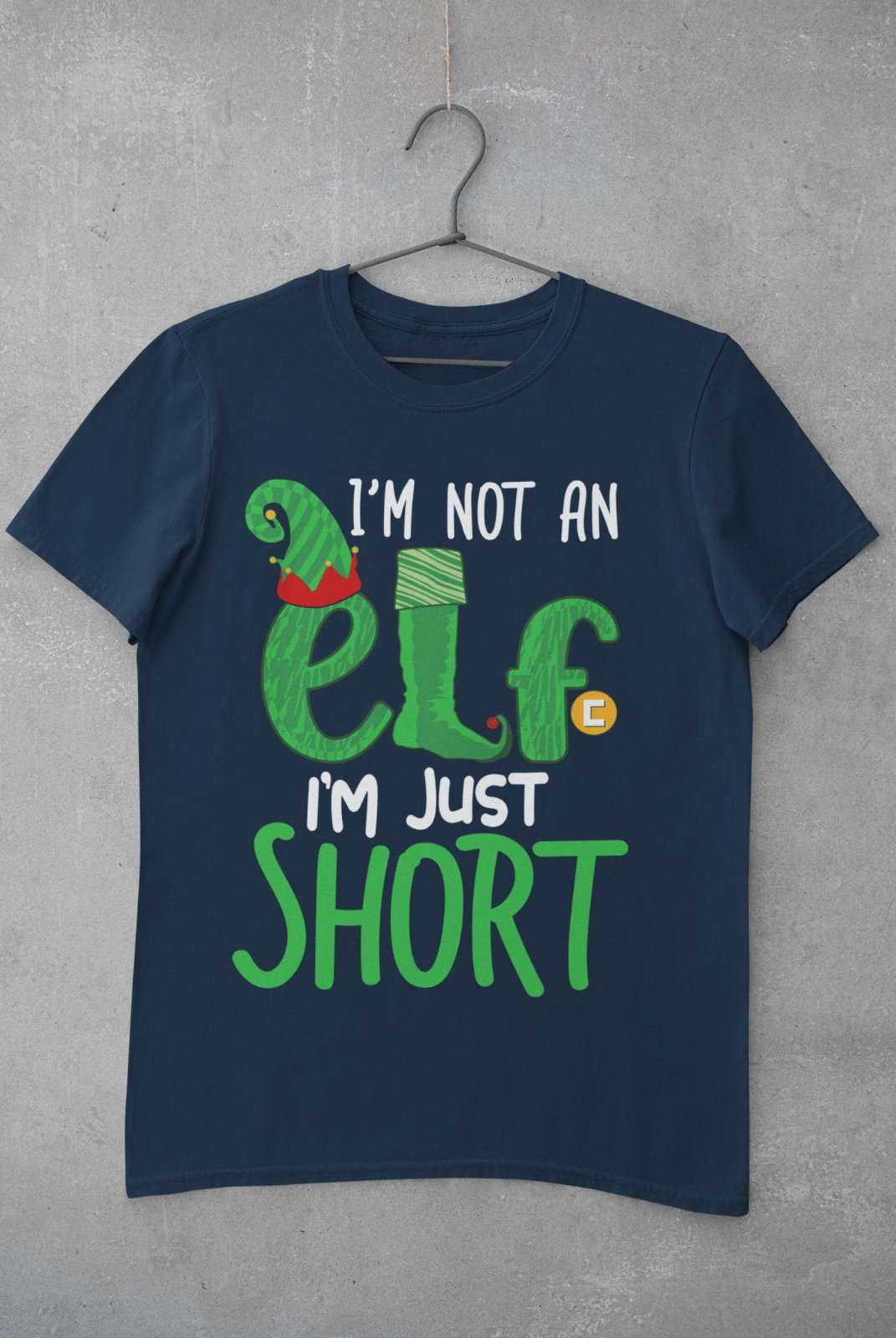 Funny Elf T ShirtFunny Christmas T Shirt I'm Not An Elf I'm Just Short Gift Idea Novelt